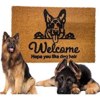 Rohožka KOKOSOVÁ ROHOŽKA PŘED DVEŘE 40X60 PES OVCACKÝ MODERNÍ