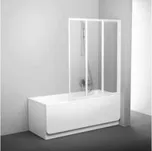 Ravak Supernova Vanová zástěna VS3, 99,6x140 cm, bílá, dekor rain