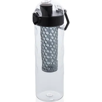 Láhev Uzamykatelná láhev s košíkem na ovoce HoneyComb, XD Design 700ml, černá
