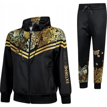 Extreme Hobby dámská tepláková souprava s kapucí černá, velikost M