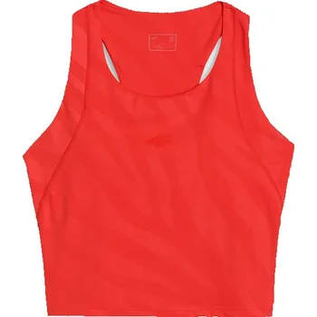 Dámský crop top 4F 4FWSS25TFSLF413 RED L