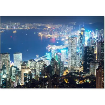 Obraz Skleněný panel 70 x 100 x 4 mm tvrzené sklo broušené modrý