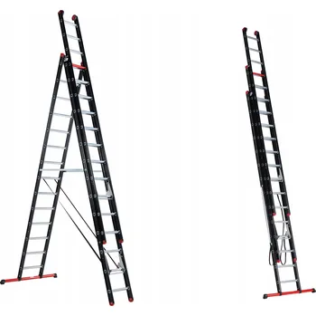 Žebřík Hliníkový Žebřík Altrex 3 x 14 do 150 kg