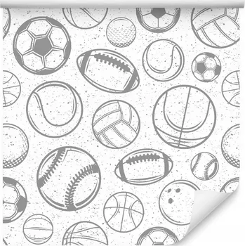 Fototapeta Tapeta pro kluka Kreslené MÍČE Sportovní Golf 3D