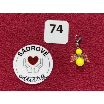 HandMade by VeJa Přívěšek - andílek pro štěstí/ radost č.74