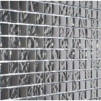 Obklad Skleněná mozaika Midas 30 x 30 cm, odstíny šedé a stříbrné