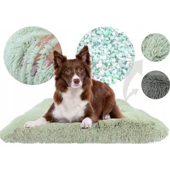 Pelíšek pro psa Pelíšek pro psa PLYŠOVÝ SHAGGY béžový velký PREMIUM 75 x 70 cm, velikost L