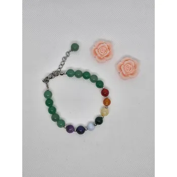 Náramek Čakrový náramek z minerálů s Aventurínem