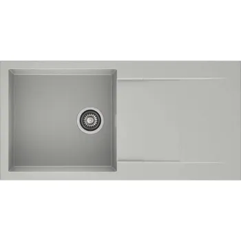 Granitový dřez Jednokomorový granitový dřez ZEUS šedý