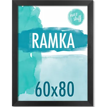 Rám na obraz Rámeček 60x80 Rámeček na fotografie 60x80 rámečky na fotografie černá MDF foto rám