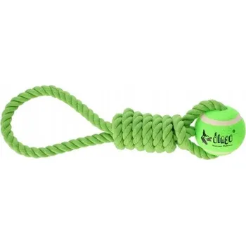 Hračka pro psa Dingo Hračka pro psy - Míček tenisový s držadlem Fresh 6,2x41cm zelený