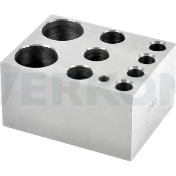 Blok modulární k blokovým termostatům Ohaus, Určen pro: 12 ks kyvet o rozměru 12,5 x 12,5 mm, Počet otvorů: 2 řady po 6 ks