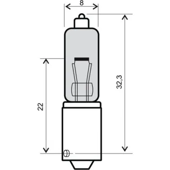 Přídavný světlomet Žárovka MOTO. 10KS 12V/21W 90° 246 510 015 RMS