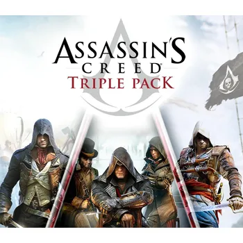 Hra pro Xbox Assassins Creed Triple Pack XBOX One Kod Klucz Xbox One digitální verze