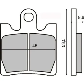 Brzdový systém Brzdové destičky motocyklu SUZUKI BURGMAN 250CC 225 100 380 RMS