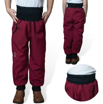 Dívčí kalhoty Esito (ušito v ČR) Dívčí rostoucí softshellové kalhoty Sport Esito s fleecem vel. 86-146 vínové