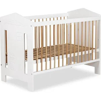 Dětská postýlka KLUPŚ dětská postýlka IDA 120x60 bílý buk