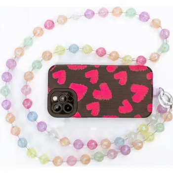 Šňůrka na telefon plast, vícebarevná