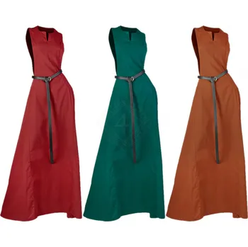 Karnevalový kostým Marshal Historical Středověká dámská suknice – Lehký surcot bez rukávů