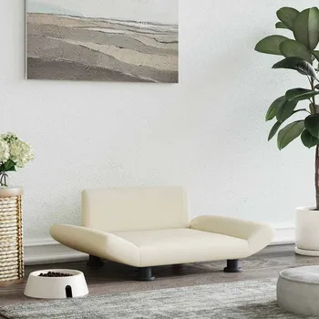 Pelíšek pro psa vidaXL Pelíšek pro psy 70 x 45 x 28 cm umělá kůže [172002] Barva: krémová