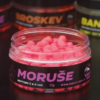 Boilies Black Carp vyvážené method wafters 25g / 5-8mm Příchuť: Moruše