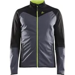 CRAFT GLIDE JACKET šedá/žlutá - M