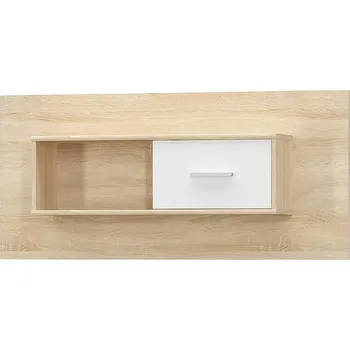 Tempo Kondela Teyo 1D visící skříňka s policemi, dub sonoma/bílá