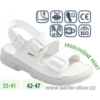 Dámská zdravotní obuv SANTÉ N/517/44P/10/BP BÍLÁ zdravotní PRACOVNÍ obuv, bílá - 36