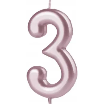 Dortová svíčka ID_3033 SVÍČKA ČÍSLICE 3 SVÍČKA NA DORT DORT TŘI TŘETÍ NAROZENINY