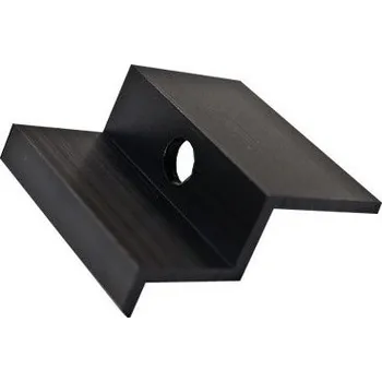 držák na solární panel Hliníkový krajní úchyt černý - 30 mm BOX / 25ks