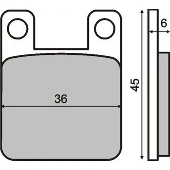 Brzdový systém Brzdové destičky moto HUSQVARNA SM 50 (02) DERBI SENDA SM DRD 50 BLACK EDITION (03) APRILIA PEGASO 600 (91) 225 100 080 RMS