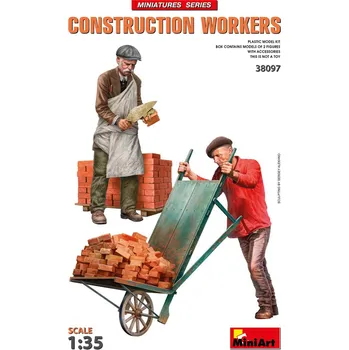 Plastikový model 1:35 Construction Workers w/ Accessories