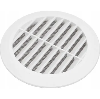 Větrací mřížka Ventilační mřížka kulatá 125mm se sítí proti hmyzu bílá XL plastová