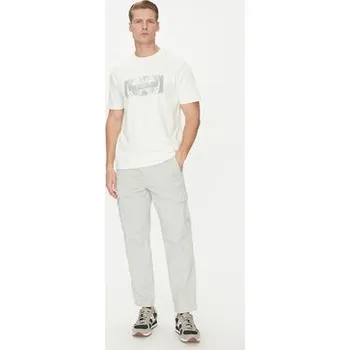 Pánské tričko Napapijri T-Shirt S-Vanni NP0A4IEA Bílá Regular Fit XL