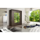 FALCO Šatní skříň Wentura III Odstín: Choco