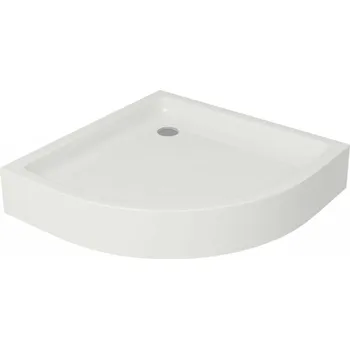 Sprchová vanička CERSANIT 3D Sprchová vanička Cersanit Tako 80x80x16 bílá čtvrtkruhová R55 s panelem, S204‑003 S204-003