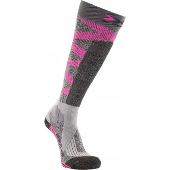 Pánské ponožky LYŽAŘSKÉ PONOŽKY X-SOCKS SE STŘÍBREM TEPLÉ X-BIONIC 37-38 SILVER SKI4.0