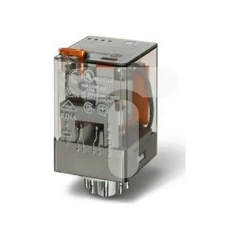 Relé Průmyslové relé 2P 10A 24V AC s testovacím tlačítkem LE 60.12.8.024.0054