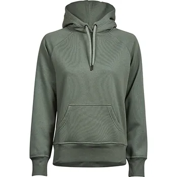Dámská mikina Tee Jays Dámská mikina Hooded Tee Jays Šedozelená XL