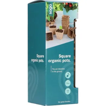 Květináč Rašelinový květináč čtvercový 6 cm, 10 ks