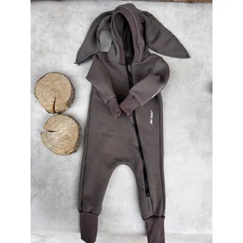 Dětský overall ANDY Boom Dětský teplákový overal bunny taupe rostoucí velikost: 74/80