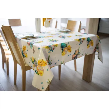 Velikonoční dekorace Velikonoční ubrus s potiskem - Vzor 4 Rozměr ubrusu (šířka x délka): 140x260cm