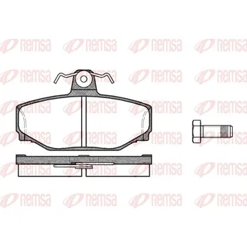Brzdová destička Sada brzdových destiček, kotoučová brzda REMSA 0297.00