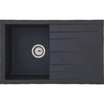 Nerezový dřez Respekta Vestavný dřez Houston, 620 × 500 × 210 mm, černý 175000000283