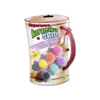 Speciální výtvarná barva Barvy na keramiku a sklo 6ks