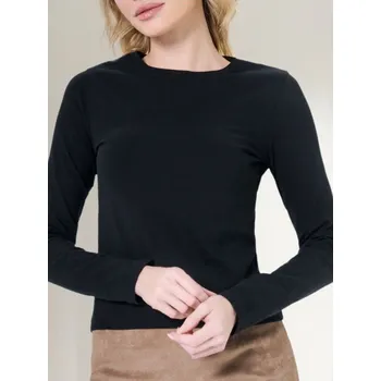 Oblečení a móda Sinsay - Tričko s&nbsp;dlouhými rukávy - černá - 026CH-99X - 026CH-99X-XL