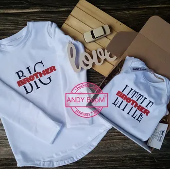 Chlapecké tričko ANDY Boom tričko bílé Big brother s dlouhým rukávem Velikost děti: 92