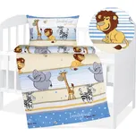 veratex Dětské povlečení bavlna Agáta Safari modré 90x135, 45x60 cm