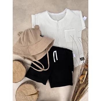 kraťase mušelín black velikost: 86/92