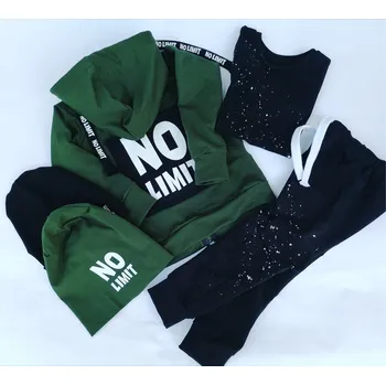 ANDY Boom mikina NO LIMIT - khaki Velikost děti: 92